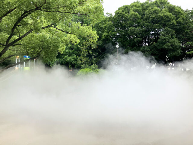 ミストの量がすごい